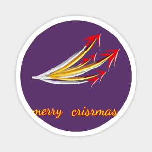 merry cristmas art design. Magnet